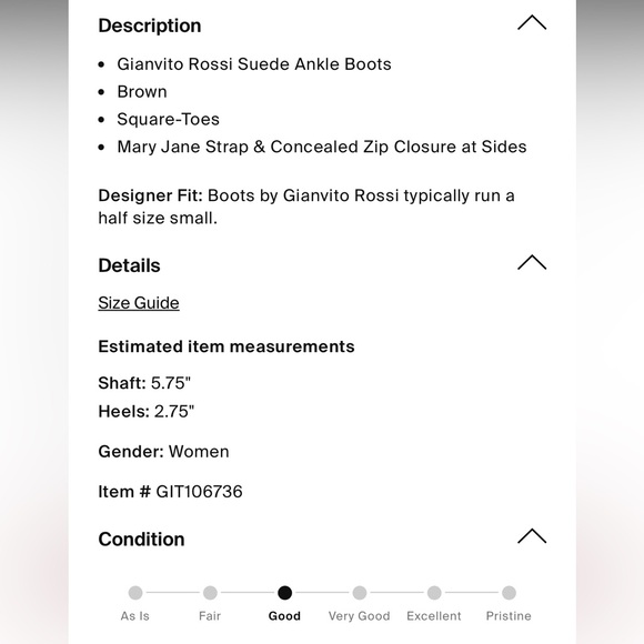 Gianvito Rossi Brown Ankle Boots with Suede Finish and Block Heel - Picture 6 of 6